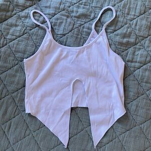 Urban Outfitters White Cropped Cami Top